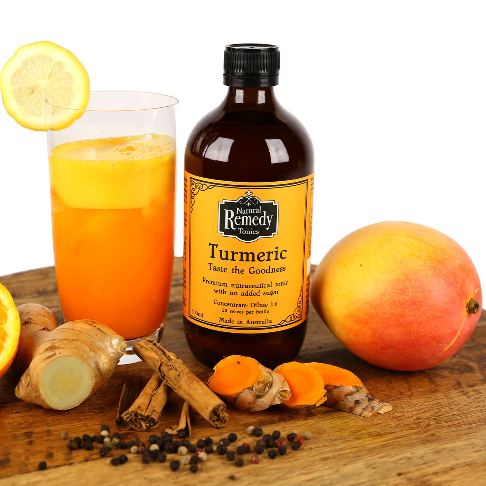 Turmeric, Curcumin & Mango Tonic