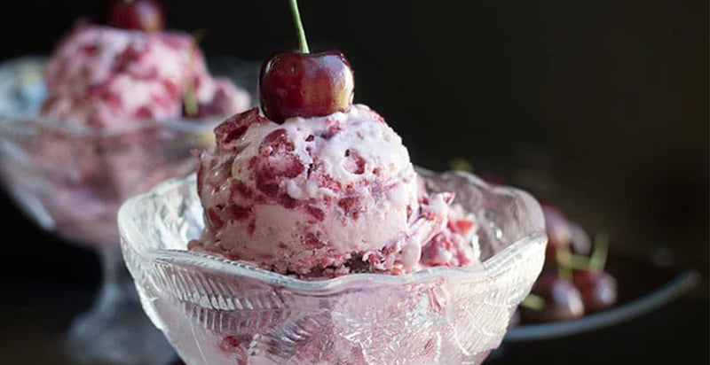 Cherry Infused Ice Cream