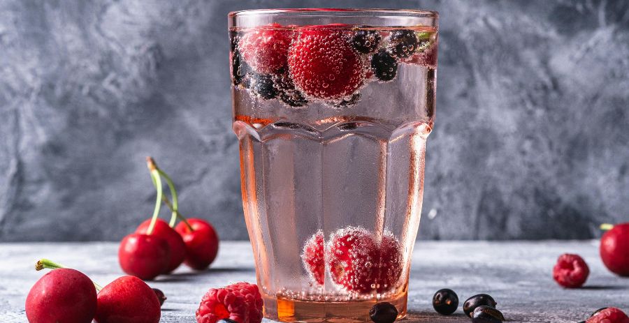 Natural Remedy Cherry & Berry Water: Hydrating Fruit Infused Water
