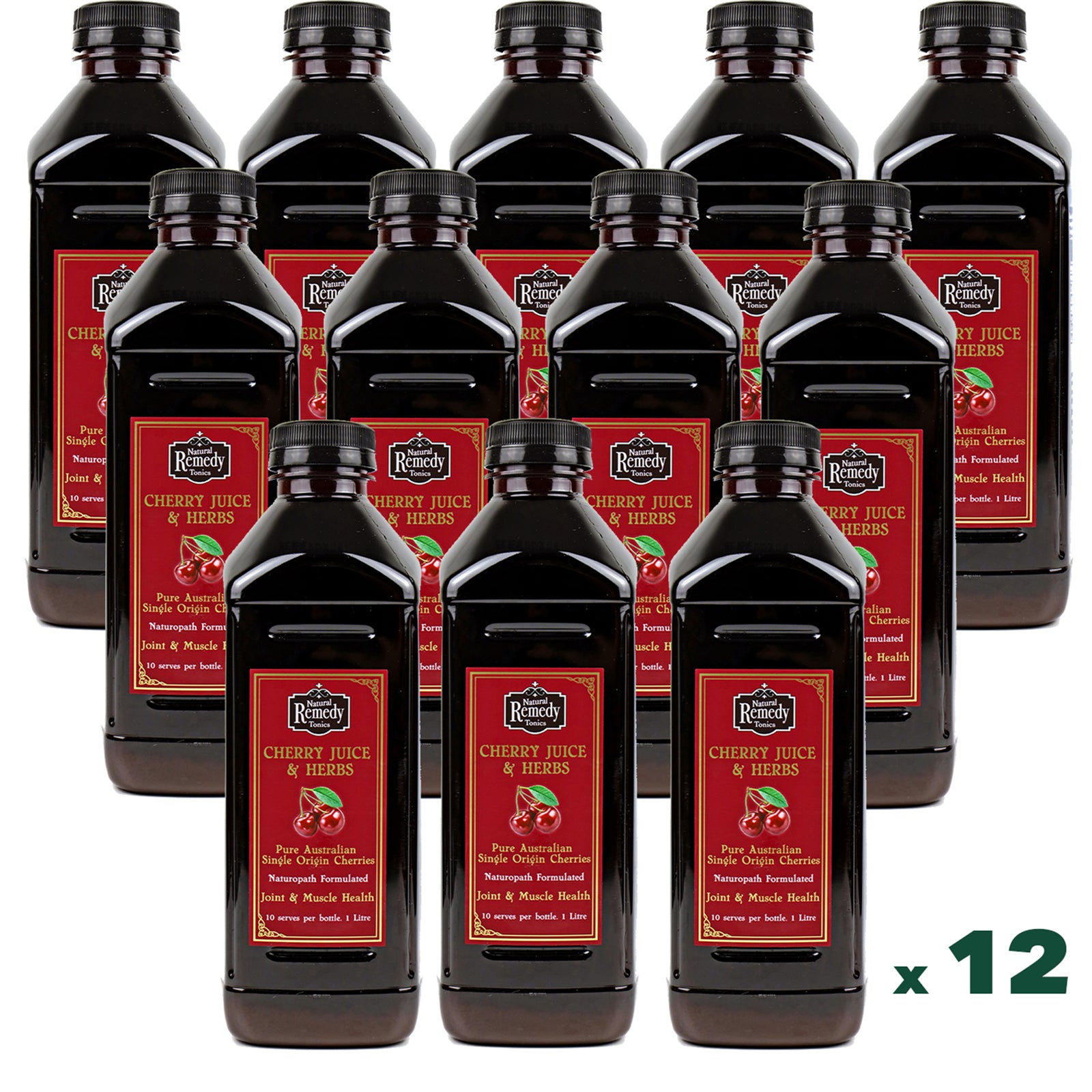 12 Pack Pure Australian Cherry Juice & Herbs
