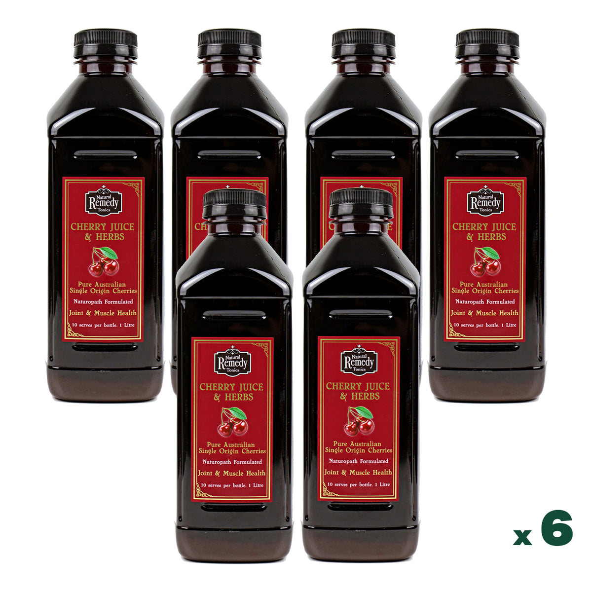 6 Pack Pure Australian Cherry Juice &amp; Herbs